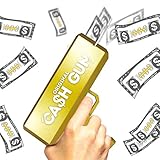 Original Cash Gun | Money Gun | Gold Superpistole | Geldpistole | Make It Rain | Party Gun | Mit 100 Scheinen Falschgeld | Zubehör | Spiel | Party | OriginalCup®