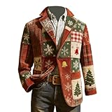 Generisch Sportlicher Cord-Sakko, lässige Jacke mit Knopfleiste für Business, formelle Anlässe Alltagsoutfits mit modernem Slim-Fit-Design (M)