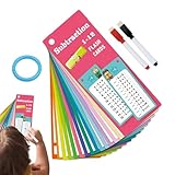 Division Lernkarten, 15 x Multi-Mathematiklernkarten, interaktive Additions-Subtraktionskarten, Kinder-Mathematik-Spiele für Geburtstage, Weihnachten