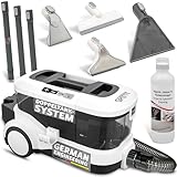 SPRiNTUS Nasssauger Polsterreiniger Gerät SPOTTY mit 170mbar Saugleistung für gründliche Reinigung von Teppich, Polster, Tierhaar, Auto & Hartboden I Hygienischer Teppichreiniger Waschsauger [67db]