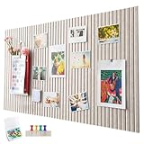 Penbinmall60 x 40cm große korkplatte große Pinnwand,dekorative korkwand aus Filz,0,9cm dick, faltbare Fototafel mit selbstklebendem Klebeband,filz selbstklebend visionboard,pinnadeln filz,Helles Kamel