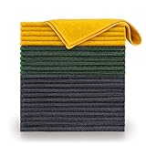 Blumtal 12er Set Mikrofasertücher 30x40 cm Lappen - Geschirrtücher Gemischte Farben - Microfasertücher Putzlappen Waschbar bei 60°C - Reinigungstücher Fensterputztücher