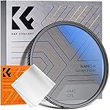 K&F Concept K-Serie 55mm Slim Zirkularer Polfilter Polarisationsfilter CPL Filter Cirkular Polfilter Optisches Glas & Aluminium für Foto-Kameraobjektive