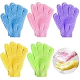 NA 5 Stück Peeling Handschuhe Waschhandschuh für Peeling Körper Handschuhe für Herren und Damen für Dusche Körper Spa Massage Entferner Abgestorbener Hautzellen