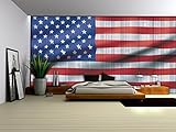 Vlies Fototapete Tapete Vliestapete ForWall Flagge USA AF1108VE L (152,5cm x 104cm) Photo Wallpaper Mural