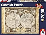 Schmidt Spiele 58178 - Historiche Weltkarte, 2000 Teile Puzzle
