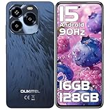 OUKITEL C65 Android 15 Smartphone Ohne Vertrag, 16GB+128GB/1TB Handy Ohne Vertrag, 6.7' HD+ 90Hz Handy Günstig, 50MP+8MP, 5150mAh Simlockfreie Handys, Dual SIM 3 Steckplatz/Fingerabdruck/3.5mm Jack