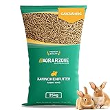 Agrarzone Kaninchenfutter 25kg Premium [Pellets] Qualitätsfutter für Kaninchen und Hasen | für Erhaltung und Zucht Aller Rassen | ohne Gentechnik | Hergestellt in Österreich