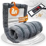 Wowtowelz Wischmopp Bezug Bodenwischer Wischbezug Kraftvolle Reinigung für Starke Verschmutzung (Power Clean 50cm - 2 Stück)