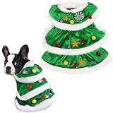 Weihnachten Haustier Kostüm, XiXiRan Hunde Kleidung Weihnachtsbaum, Hundeweihnachts Mantel, Weihnachten Hund Kostüm, Hundekostüm Weihnachten, Haustier-Weihnachtsoutfit, Weihnachtskostüm Hund(M)