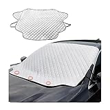 JNNJ Windschutzscheibe Sonnenblende, Auto Windschutzscheiben Abdeckung, Wasserdicht Faltbar Scheibenabdeckung, Autoscheibenabdeckung Frostschutz Abdeckung(190x126cm)
