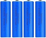 Wiederaufladbare Batterien 18650 Lithium-Ionen-Batterie 3 7V 2600mAh Kapazität wiederaufladbare Lithiumbatterien Zellen D Ringspeicher Taschenlampe Taschenlampe (Puntiaguda)