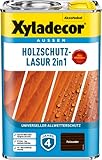 Xyladecor Holzschutz-Lasur 2in1, Universeller Allwetter-Schutz – Der Klassiker, Palisander, 4 l