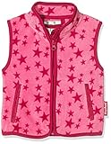 Playshoes Fleece Weste Unisex Kinder Outdoor-Oberteil, pink Sterne, 104