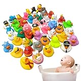 Verschiedene Gummienten | 20 Stück kleine Entenspielzeug | Anreize für den Unterricht, Sommerstrand- und Poolaktivitäten, Badespielzeug für Kinder, und Mädchen