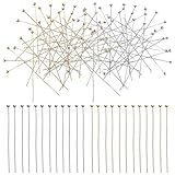 Hohopeti Stecknadel Earring Gerade Craft Langlebiger Ballkopfstifte Supplies Headpin Jewelry Bracelet Making Kopfnadel for Eye