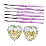 FOMIYES 1 Set Professionelle Nail Art Maniküre Pflege Werkzeuge Nagelglas Teller Nails Pinsel Pen