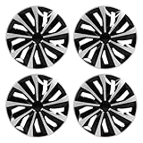 Haofy 17-Zoll-Nabenkappe Zum Aufstecken auf 17-Zoll-Radnaben mit Silbernem Design. Schützen Sie Ihr Rad vor Schmutz und Verbessern Sie die Leistung Ihres Autos