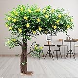 KIBONCY Künstlicher Osmanthusbaum, künstlicher Blumenbaum gefälschte Baumfotografie Requisiten Blumen für Home Wedding Party Dekoration 3x2m/9.8x6.6FT