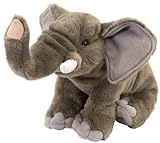 Wild Republic 11498 Peluches Plüsch Elefant, Cuddlekins Kuscheltier, Plüschtier, 30 cm