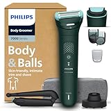 Philips Body Groomer 7000 Series - Trimmer für Herren mit 2D-Flexkopf, Triple Protect Shave System, austauschbaren Köpfen, Intimate Trim & Shave, 100% duschfest, 120 Min. Laufzeit, Modell BG7485/30