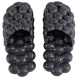 OATIPHO 1 Paar Weiche Bubble-massage-hausschuhe Sandalen Für Zu Hause Persönlichkeit Blase Sandalen Indoor-sandalen Rutschfeste Sandalen Paar Sandalen Haushaltssandale Eva Black