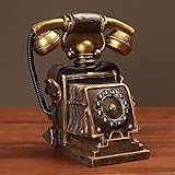 HPTHLY Telefon Antike Künstler Dekorative Alte Telefon Handwerk Retro Hause Schreibtisch Dekoration Harz Vintage Telefon Modell Decor
