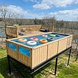 Luxus-Container-Schwimmbecken, vorgefertigter oberirdischer Fiberglas-Pool mit Stahlrahmen, beheizter modularer Hinterhofpool für Familie & Villengebrauch