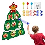Dartscheibe für den Außenbereich, Dartscheibe in Weihnachtsbaumform, 42 cm, Partyspielzeug mit Klebekugeln, für Kinder, Verwendung im Innen- und Außenbereich, Dekoration für Partys und Geburtstage