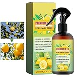 Flüssigdünger – Professionelles Zitronenbaum Spray, Konzentrierter Wachstumsdünger | Unterstützt Blätter, Wurzeln & Pflanzengesundheit, Für Gesunde Früchte, Garten, Terrasse, Balkon, Einfaches Auftrag