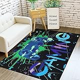 Capslpad Game-Controller Bereich Teppich 100x160cm Rutschfeste Bunt Spielteppich Kurzflor Bedruckte Gamepad Teppiche Waschbar Kinder Teppiche Gegend für Gamer Jungen Teen Schlafzimmer Wohnzimmer Dekor