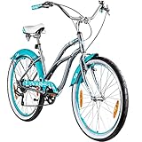 Galano 26 Zoll Beachcruiser Malibu 3 Farben, Farbe:metallgrau