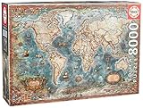 Educa - Puzzle 8000 Teile für Erwachsene | Antike Weltkarte, 8000 Teile Puzzle für Erwachsene und Kinder ab 14 Jahren, Inklusive Ersatzteilservice, Solange der Vorrat reicht. Landkarte (18017)