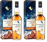 Talisker 10 Jahre | aromatischer Single Malt Scotch Whisky | mit Geschenkverpackung | handverlesen von der schottischen Insel Skye | 45,8% vol | 700ml Einzelflasche | (Packung mit 2)