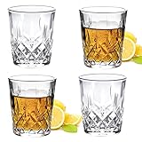 JAIEF 60 ml Schnapsgläser, bleifreies Glas, klares Schnapsglas mit schwerem Boden (4 Stück)
