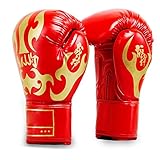 NeoMcc Box-Trainingshandschuhe 12oz Boxing Trainingshandschuhe für Boxen Kickboxing Muay Thai MMA Sparring Handschuhe Coachinghandschuhe (Color : Red, Size : 12oz)
