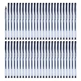 OFFICER PRODUCTS Gelkugelschreiber Kugelschreiber / ‎50 Stück (50er Pack) /Geltinte Farbe: Schwarz/Kugeldurchmesser: 0,5 mm/GelschreiberGelstifte/Wasserfeste und Nicht Verblassende Tinte
