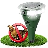 GRUNDIG perfekte Ultraschall Abwehr gegen Katzen und Hunde im Garten - 360 Grad Katzenschreck Hundeschreck Bewegungsmelder mit 8 Blitzlichtern, 2 Frequenzbändern, Solar, Akku, IP44 wasserdicht (Grün)