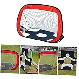 PAMINGONO Set Tragbares Fußballtor Für Kinder Fußballnetz Mit Torpfosten Ideal Für Garten & Outdoor Aktivitäten Inklusive Transporttasche Einfach Aufzubauen Und Zu Verstauen Perfekt
