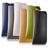 Fanshiontide 6 Stück Brillenetui Weich, Sonnenbrillen Etui Brillentasche Tragbar Sonnenbrillen Beutel Lesebrillenetui für Damen Herren