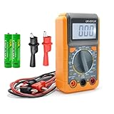 Digitales Multimeter-Voltmeter-Tester mit NCV, 2000 Counts, multifunktional zur Messung von Gleich-/Wechselspannung, Gleichstrom, Widerstand, Batteriemessung, Kontinuität und Diode