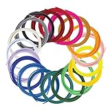 SCRIB3D Stift-Filament-Nachfüllpackungen, 20 Farben, 4,8 m pro Farbe, 1,75 mm PLA, funktioniert mit SCRIB3D, PIKA3D, MYNT3D und den meisten anderen 3D-Druckstiften
