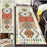 Lang Teppich Läufer Waschbar rutschfest fußmatten Läufer Flur Teppich Küchenläufer Teppichläufer Küchenteppich 40 x 100 cm Eingangstürmatte Teppich für Haustür, Flur, Eingang, Küche, Schlafzimmer