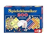 Noris 606111687 Spieleklassiker mit 200 Spielmöglichkeiten wie Skat, Mühle, Dame, Backgammon oder Nur keine Aufregung, für 1 bis 6 Spieler ab 6 Jahren