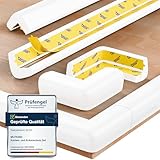 MUTKIND Kantenschutz Baby | 6 Meter + 10x Eckenschutz Baby | (Mit Kleber von TESA) Extra starker Halt - Eckenschutz Kantenschutz Selbstklebend (Weiß)