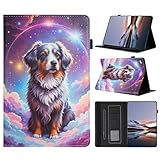 Ufgoszvp Hülle für iPad Air 11-Zoll M3 2025/M2 2024/10.9' Air 5th 4th 2022 2020 Folio Flip PU Leder Schutzhülle Stifthalter Stand Schutzhülle Wallet Cover Case Tablet Hülle,Hund