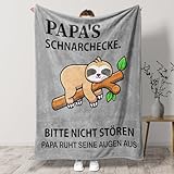 KAAYEE Geschenke für Papa, Weiche Decke Die Besten Papa Geschenk zum Weihnachten Geburtstag Vatertag, Geburtstagsgeschenk Vatertagsgeschenk für Vater von Kindern 1.3 * 1.5 M