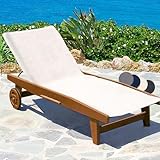 Beautissu XL Frottee Handtuch für Sonnenliege 70x200cm Marbella – 100% Baumwolle, Weich & Antirutsch – Premium Auflage Gartenliege Handtuch Strandtuch für Liege Garten, Terrasse & Strand Weiß