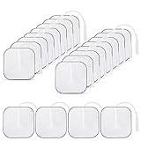 TENS Elektroden Pads, Tens Gerät Schmerztherapie selbstklebende wiederverwendbare Elektroden Pads für TENS Akupunktur Digita Therapie Maschinen Massagegerät (20 PCS, 4cm*4cm)