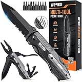 WEARXI Geschenke für Männer, Multitool Taschenmesser, Geschenk für ihn Valentinstag, Klappmesser, Geburtstagsgeschenk Gadgets für Männer, Messer Outdoor, Vatertag Geschenk, Vatertagsgeschenk für Papa